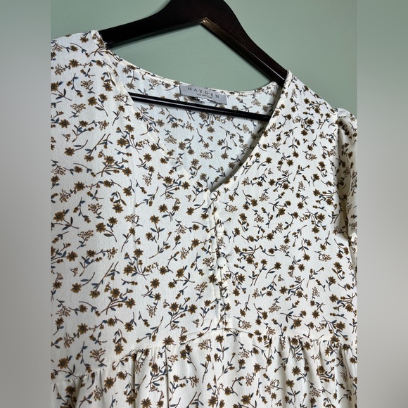 HAYDEN floral print dress. Size large. - Picture 3 of 7